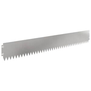 vidaXL Zāliena Apmale 10 pcs 103 x 15 cm Tērauds Sudraba