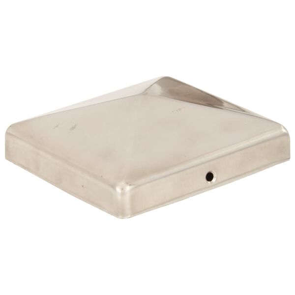 vidaXL stabu cepurītes, 6 gab,. nerūsējo&scaron;s tērauds, 101x101 mm