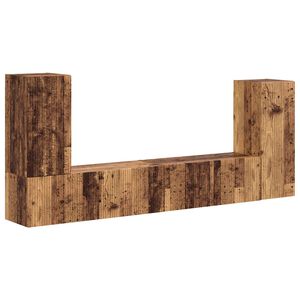 vidaXL TV skapī&scaron;u komplekts 4 pcs Vecs koks Inženierijas koks