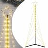 vidaXL LED Ziemassvētku eglīte 363 LED Silti Balta 182 cm
