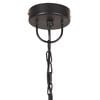 vidaXL griestu lampa, industriāls dizains, melna, 25 W, 41 cm, E27