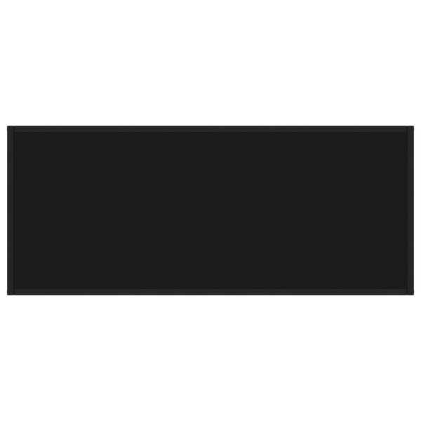 vidaXL kafijas galdiņ&scaron;, melns, 120x50x35 cm, stikls