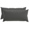 vidaXL Spilvenu pārvalks 2 pcs HEERLEN Antracīta 40 x 80 cm Poliesters