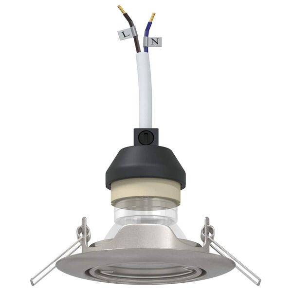 vidaXL Prožektors 24 pcs Sudraba 9 x 9 x 2.5 cm Metāla