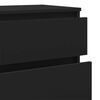 vidaXL atvilktņu plaukts, melns, 60x36x103 cm, inženierijas koks