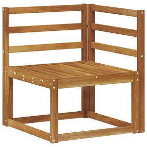 vidaXL Āra Stūra Dīvāns Cietā akācijas koks Dabiska 63 x 63 x 73 cm