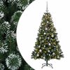 vidaXL Mākslīgā Ziemassvētku eglīte ar rotājumiem 120 cm 150 LED