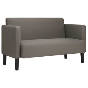 vidaXL divvietīgs dīvāns, gai&scaron;i pelēks, 109 cm, korduroja audums