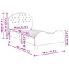 vidaXL Bērnu gultas rāmis ar galvgali Policijas zila 80 x 160 cm Samts