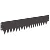 vidaXL Zāliena Apmale 20 pcs 103 x 20 cm tērauds Melns