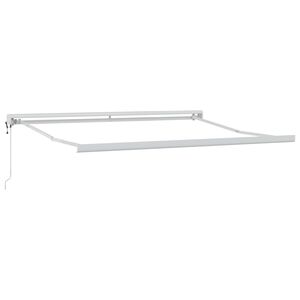 vidaXL Pārklājuma struktūra Balts 300 x 250 cm Alumīnijs