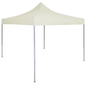 vidaXL saliekama nojume, profesionāla, krēmkrāsa, 2x2 m, tērauds