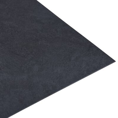 vidaXL grīdas flīzes, 20 gab., pašlīmējošas, 1,86 m², PVC, melnas