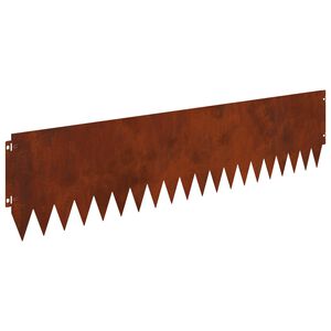 vidaXL Zāliena Apmale 10 gab. 103 x 25 cm Tērauds Rūsa