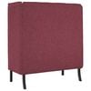 vidaXL Augsts dīvāns 101cm Vīnsarkans audums