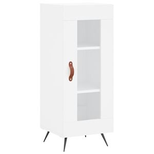 vidaXL kumode, balta, 34,5x34x90 cm, inženierijas koks