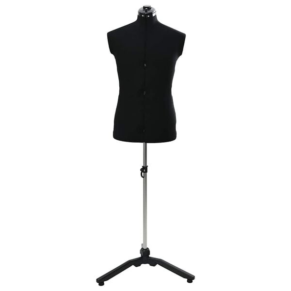 vidaXL Regulējama kleitu forma sievietēm Melna 37.5-45.5 collas audums