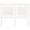 vidaXL gultas galvgalis, balts, 125,5x4x100 cm, priedes masīvkoks