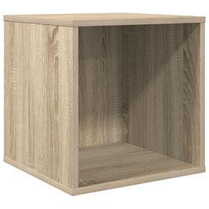 vidaXL Vinila albumu kaste Sonomas ozols 37 x 36,5 x 38 cm