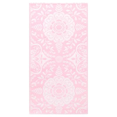 vidaXL āra paklājs, 160x230 cm, rozā PP