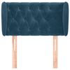 vidaXL galvgalis ar malām, tum&scaron;i zils samts, 83 x 23 x 78/88 cm