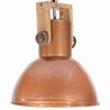 vidaXL griestu lampa, industriāls dizains, vara krāsa, 25W, 42cm, E27