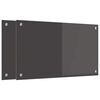 vidaXL Virtuves aizsargpaneļi 2 pcs Tum&scaron;i pelēks 70 x 40 cm