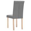 vidaXL virtuves krēsli, 4 gab., gai&scaron;i pelēks audums