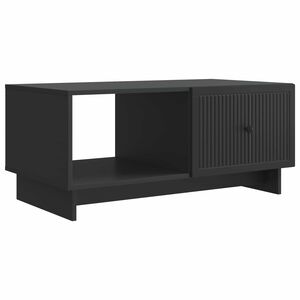 vidaXL Kafijas galdiņ&scaron; Melns 90 x 50 x 40 cm Inženierijas koks
