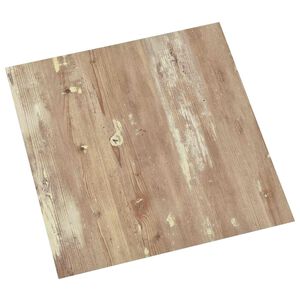 vidaXL Grīdas dēļi Krēms un Gai&scaron;i Brūns 5,11 m&sup2; 55 gab. PVC