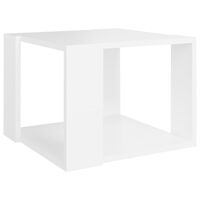 vidaXL kafijas galdiņš, balts, 40x40x30 cm, inženierijas koks