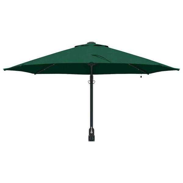vidaXL Dārza parasols Zaļa 248 x 248 x 148 cm Poliesters un tērauds