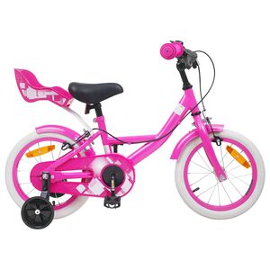 vidaXL Bērnu Velosipēds 12 Collas no 2-4 gadiem Rozā