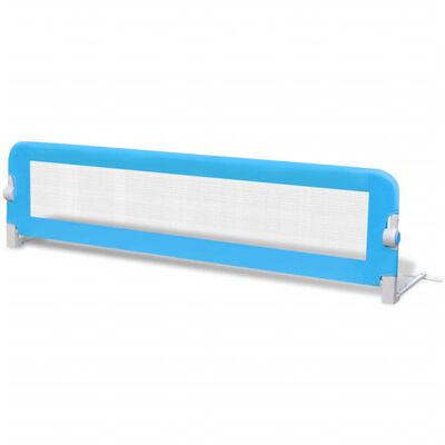 vidaXL bērnu gultas aizsargbarjeras, 2 gab., zilas, 150x42 cm