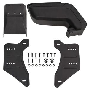vidaXL automa&scaron;īnas roku balsts, universāls, melns, 14x30x(32-48,5) cm, ABS