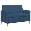vidaXL Sofas ar uzglabā&scaron;anu Zila 122 x 78 x 87 cm Poliesters