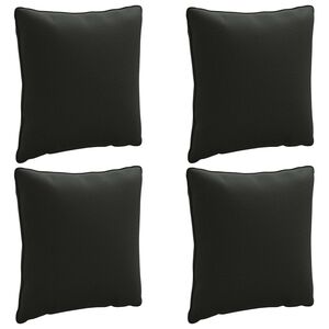 vidaXL Muguras spilvens PUTTEN 4 gab. 100% poliesters Melns