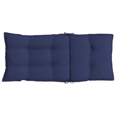 vidaXL dārza krēslu matrači, 4 gab., tumši zils oksforda audums