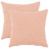 vidaXL Spilvenu pārvalks 2 pcs HEERLEN Rozā 50 x 50 cm Boucl&eacute;