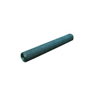 vidaXL sieta žogs, tērauds, se&scaron;stūra, 1x25 m, tum&scaron;i zaļ&scaron;