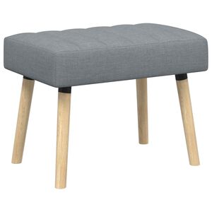 vidaXL Kanāla pūkains sols Gai&scaron;i pelēka 60 x 40 x 45 cm Audums
