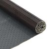 vidaXL paklājs, taisnstūra forma, tumši brūns, 60x400 cm, bambuss