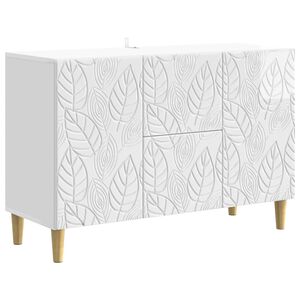 vidaXL Puse Spīdīgi balts 89 x 34,5 x 60 cm Inženierijas koks