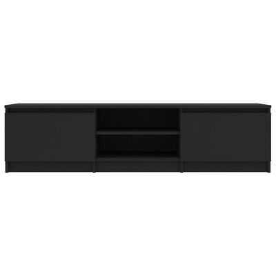 vidaXL TV skapītis, melns, 140x40x35,5 cm, skaidu plāksne