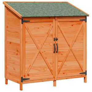 vidaXL Dārza &scaron;ķūņi Brūna 106 x 56 x 113,5 cm Masīvs egle koks