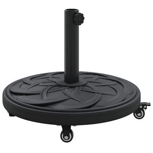 vidaXL Saulessarga pamatne 15.35 kg Melns Dzelzs Apļveida