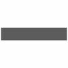 vidaXL sienas plaukts, spīdīgi pelēks, 120x23,5x3,8 cm, MDF