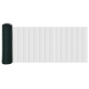 vidaXL Se&scaron;stūra žogs Zaļa 0,6 x 10 m PVC