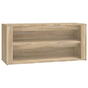 vidaXL apavu plaukts, ozolkoka krāsa, 100x35x45 cm, inženierijas koks