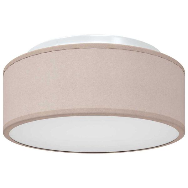vidaXL Griestu lampa Pelēkbrūna 30 x 13.5 cm audums